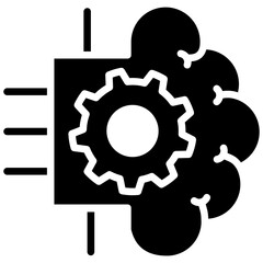 Obraz premium Machine Learning Icon