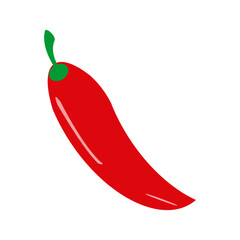 red cayenne pepper with green twigs