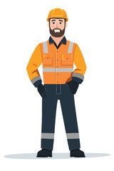 Construction worker wearing hat