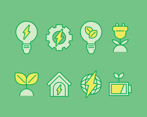 Environmental protection. Environmental protection movement for the Earth. Picking up trash. environmental movement. Cute character. energy. battery. icon. simple