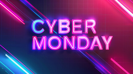 a banner for a marketplace with big bold text CYBER MONDAY