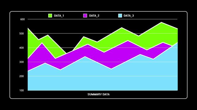 4K animated horizontal line graph with vibrant colors for business, finance, and banking videos. Perfect for enhancing financial presentations with smooth, dynamic visuals and professional data repres