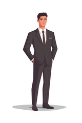 Fototapeta premium Business man in a suit and tie