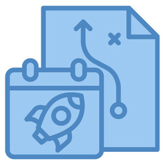 Release Planning Icon Element For Design