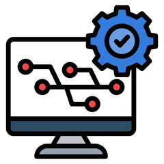 Version Control Icon Element For Design