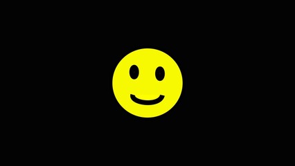 Laughing Smiling Emoji Face. Emoticon satisfaction. Grinning face Large size of yellow emoji smile.