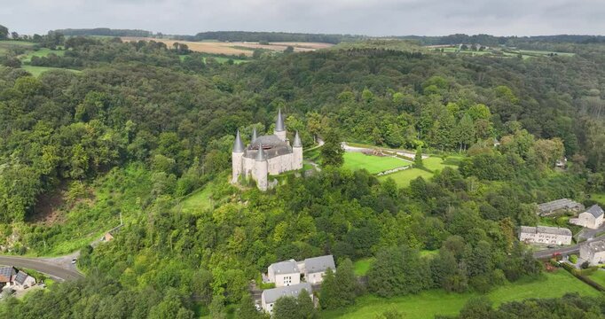 The Chateau de Veves castle, Houyet in the Belgian province of Namur.