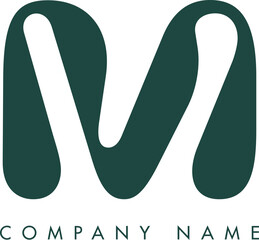 Creative Abstract Initial M Letter Logo Design