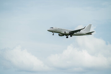 伊丹空港に着陸する飛行機