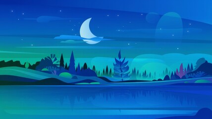 Blue Gradient Abstract Background