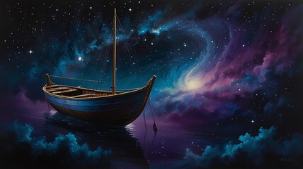 boat in the night