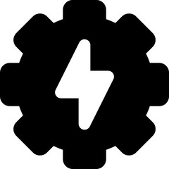 UI power Vector Icon Illustration. Glyph Style