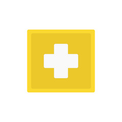 medic icon vector. Element For infographics design. simple flat vector isolated on white background