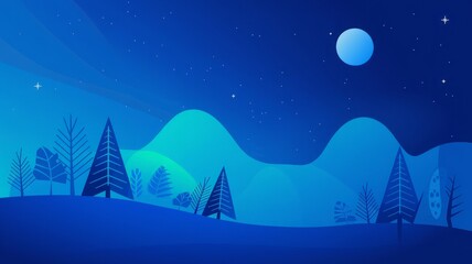 Obraz premium Blue Gradient Abstract Background