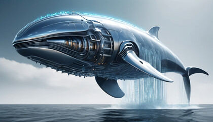 a futuristic whale