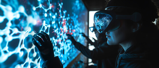 Advanced Scholars Exploring Molecular Structures with AR Glasses in Virtual Chemistry Lab