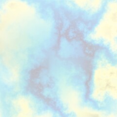 Fractal render, abstract fantasy background of colorful sky with colorful clouds