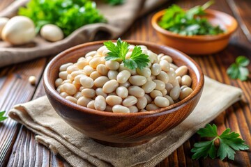 White beans in a bowl
