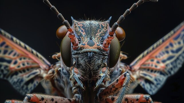 Dobsonfly close up wallpaper