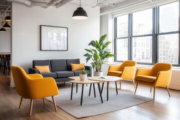 Fototapeta premium A co-working space designed for parents