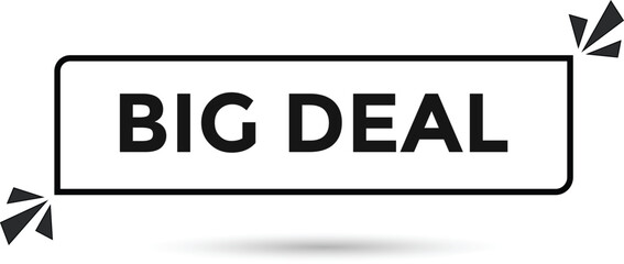 Big deal button web banner templates. Vector Illustration