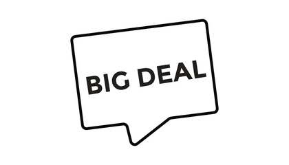 Big deal button web banner templates. Vector Illustration