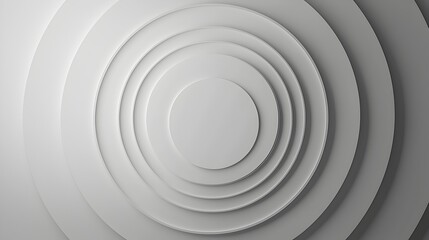 Obraz premium Harmonious Concentric Circles Minimal Abstract Geometric Background