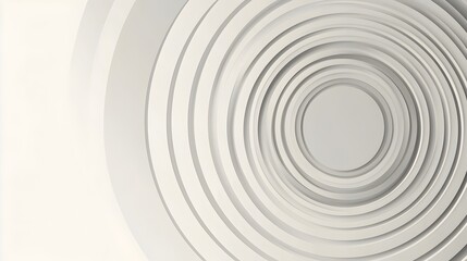 Obraz premium Harmonious Concentric Circles Abstract Minimal Background