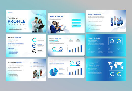 Company Profile Presentation Design Layout