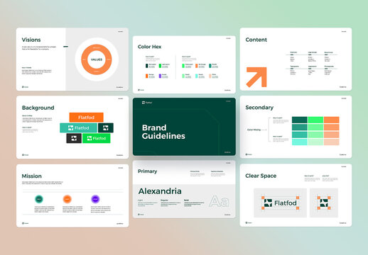 Modern & Clean Brand Guidelines Design Layout