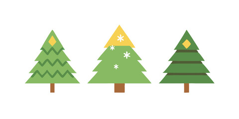 Fototapeta premium Christmas tree. Christmas and New Year holiday. Postcard. Concept of New Year and Christmas holiday.