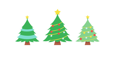 Christmas tree. Christmas and New Year holiday. Postcard. Concept of New Year and Christmas holiday.