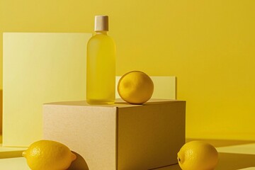 lemons and bottle