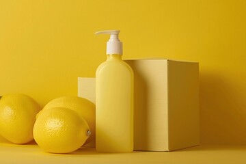 bottle with yellow liquid