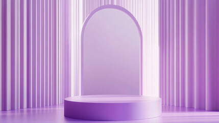 Purple simple product display stage background