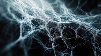 A delicate weave of thin, glowing lines creating a translucent, intricate web pattern.