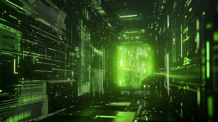 futuristic green background for ads