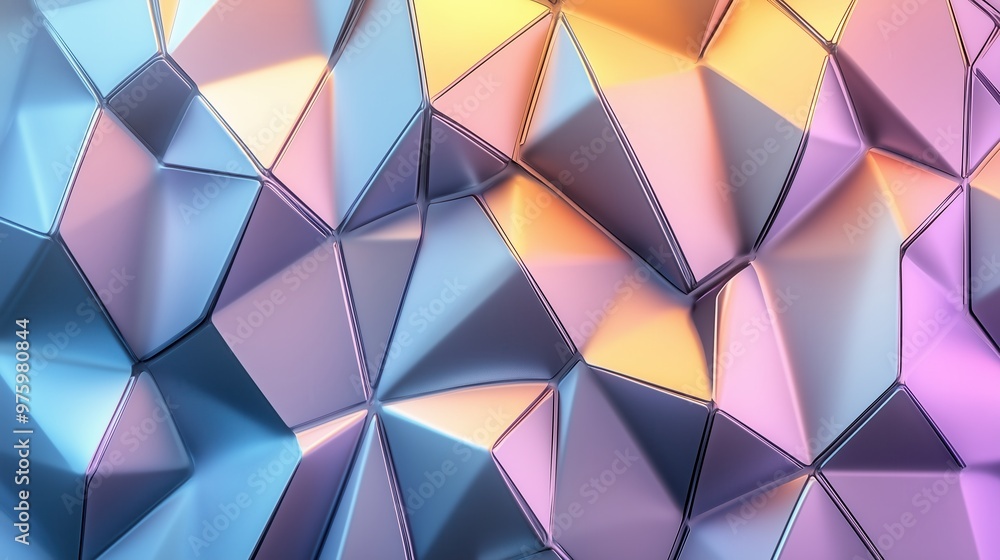 Aufkleber a colorful abstract background with a lot of triangles. the background is made up of different shade