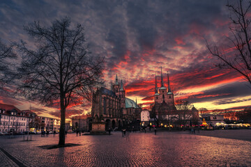 Erfurt City, Cityscapes, Streetlife, Germany, Thüringen