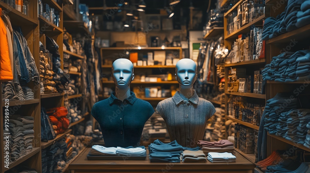 Poster a virtual twin optimizing product display and inventory management in a well-organized or warehouse 