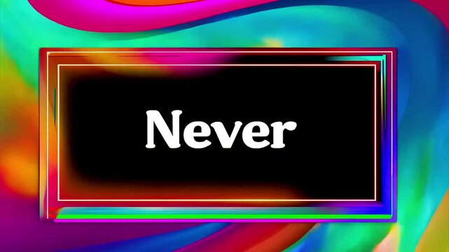 Bright text never in frame as symbol of denial, impossibility, inaccessibility and unrealizability.