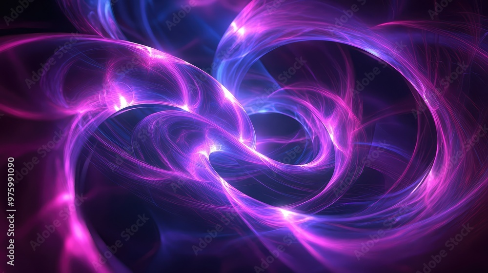 Poster soft waves of color fading into one another, creating a calming, abstract gradient.