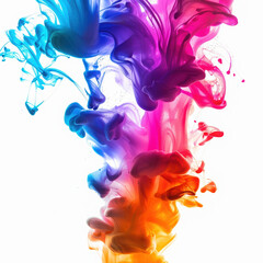 color ink smoke abstract swirl bright vibrant colorful liquid art blue pink purple orange red fluid pattern movement dynamic splash texture design painting 