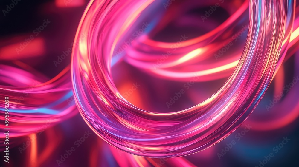 Poster soft waves of color fading into one another, creating a calming, abstract gradient.