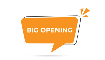 Big opening button web banner templates. Vector Illustration 