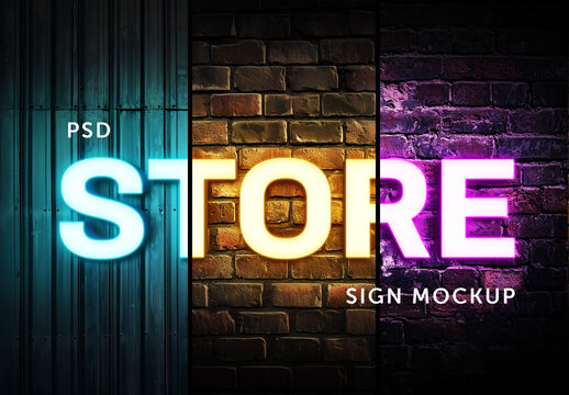 Light wall text sign effect &ndash; generative ai generated backgrounds