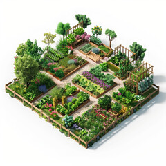 garden greenery plants vegetables trees pathways nature foliage landscape horticulture garden design garden layout backyard garden home garden