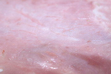 close up of meat. ham background. ham details. ham with selective focus. pork details.