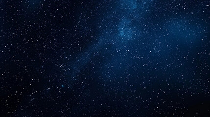 Starry Night Sky with Deep Blue Space