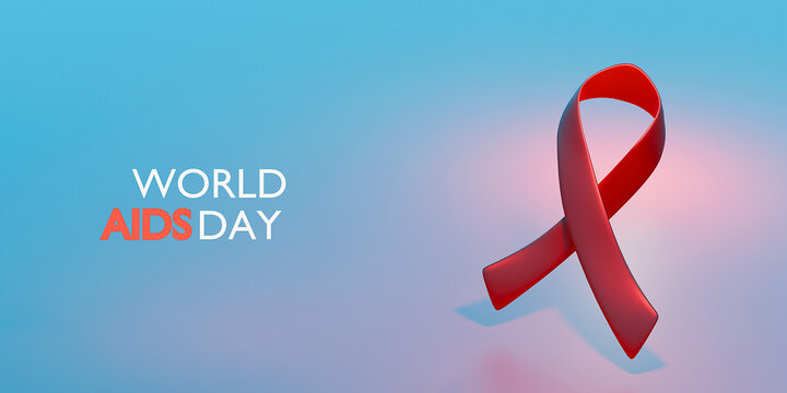 World AIDS awareness day concept. 3d render.